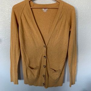 Mustard yellow cardigan